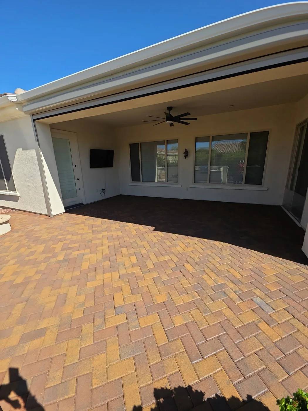 Actual Patriot paver sealing project in Sun City West, documented in CompanyCam